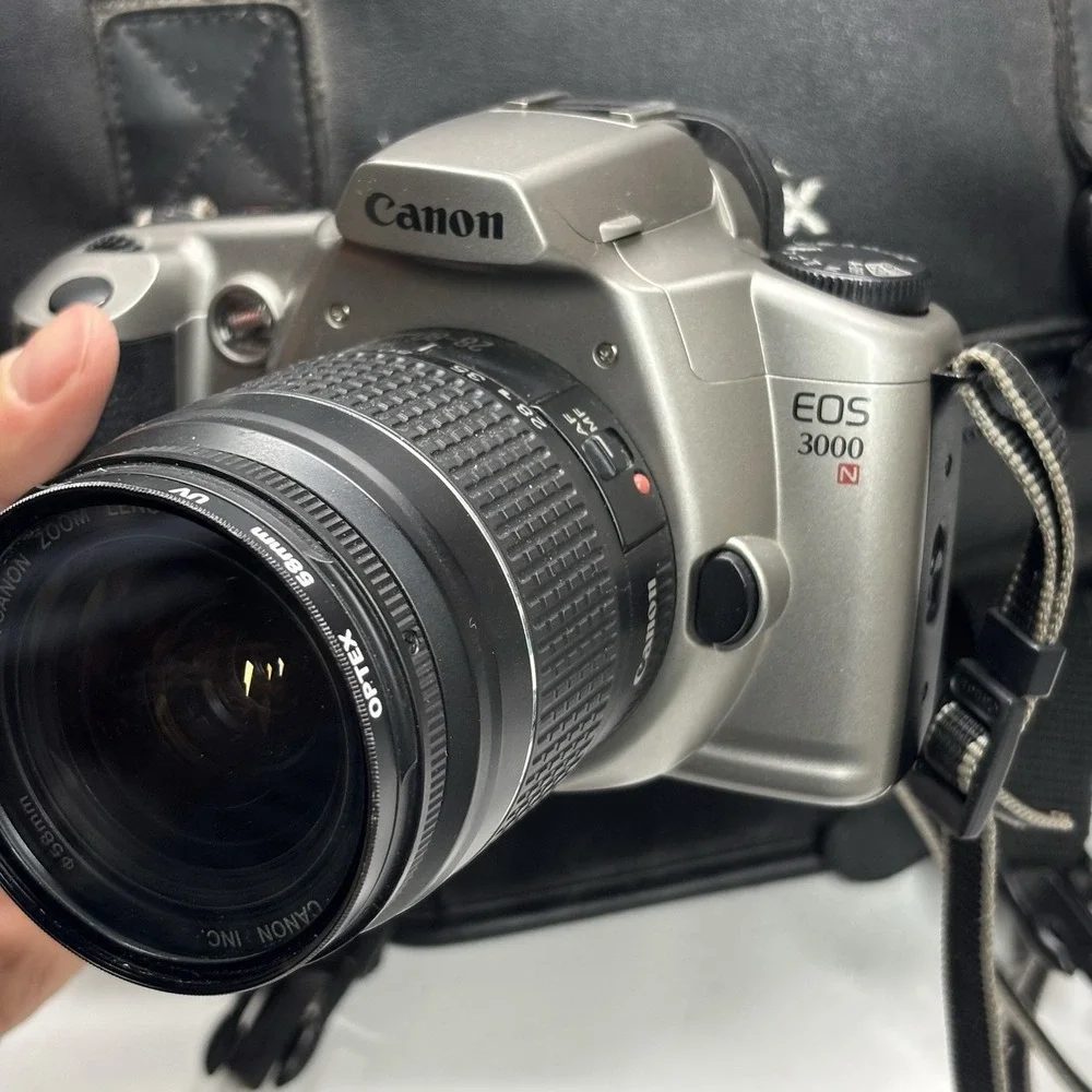 Canon EOS 3000N 35mm Film Camera With Canon 28-80mm Lens Bag Films Filter Bundle - Picture 8 of 16